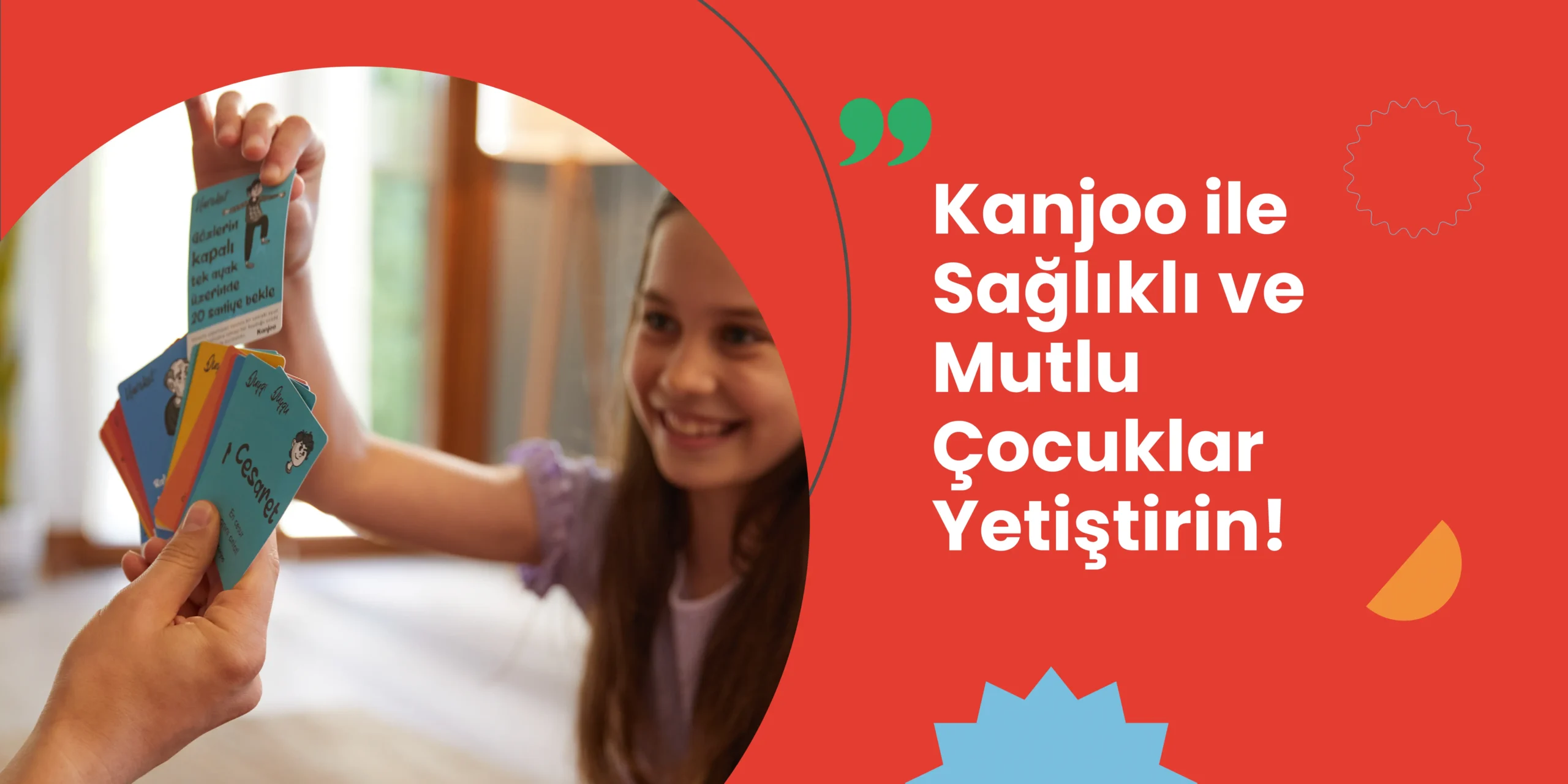 Kanjoo kartlarıyla oynayan çocuk, duygusal zekasını geliştiriyor.